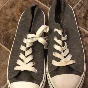 Grey lace up shoes